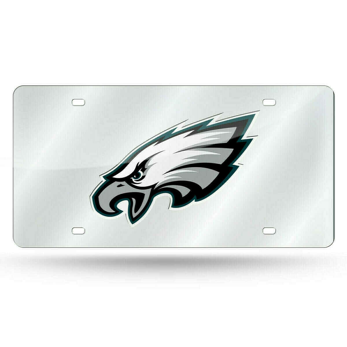 Philadelphia Eagles Laser Tag Silver License Plate