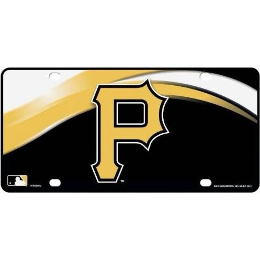 Pittsburgh Pirates Lightweight Metal License Plate