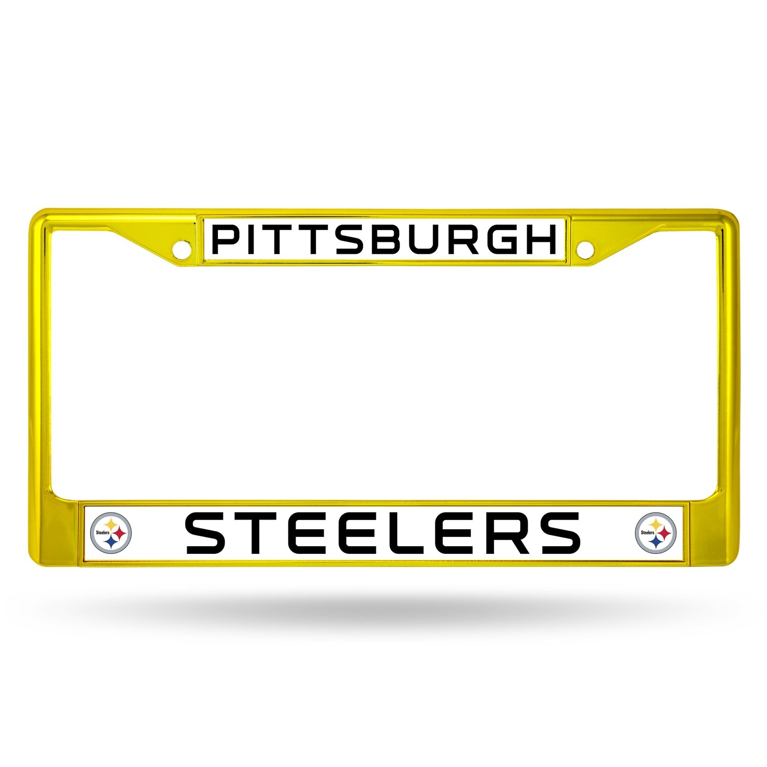 Pittsburgh Steelers Chrome Metal License Plate Frame