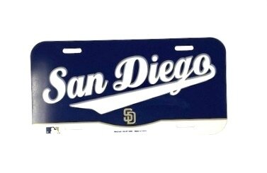 San Diego Padres Plastic License Plate