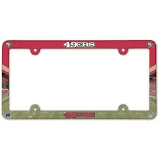 San Francisco 49ers Team Plastic License Plate Frame