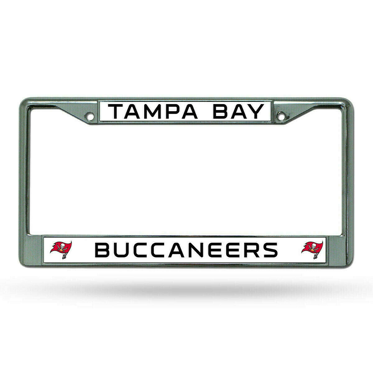 Tampa Bay Buccaneers Chrome Metal License Plate Frame