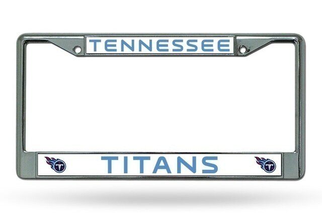 Tennessee Titans Chrome Metal License Plate Frame