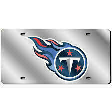 Tennessee Titans Laser Tag Silver License Plate
