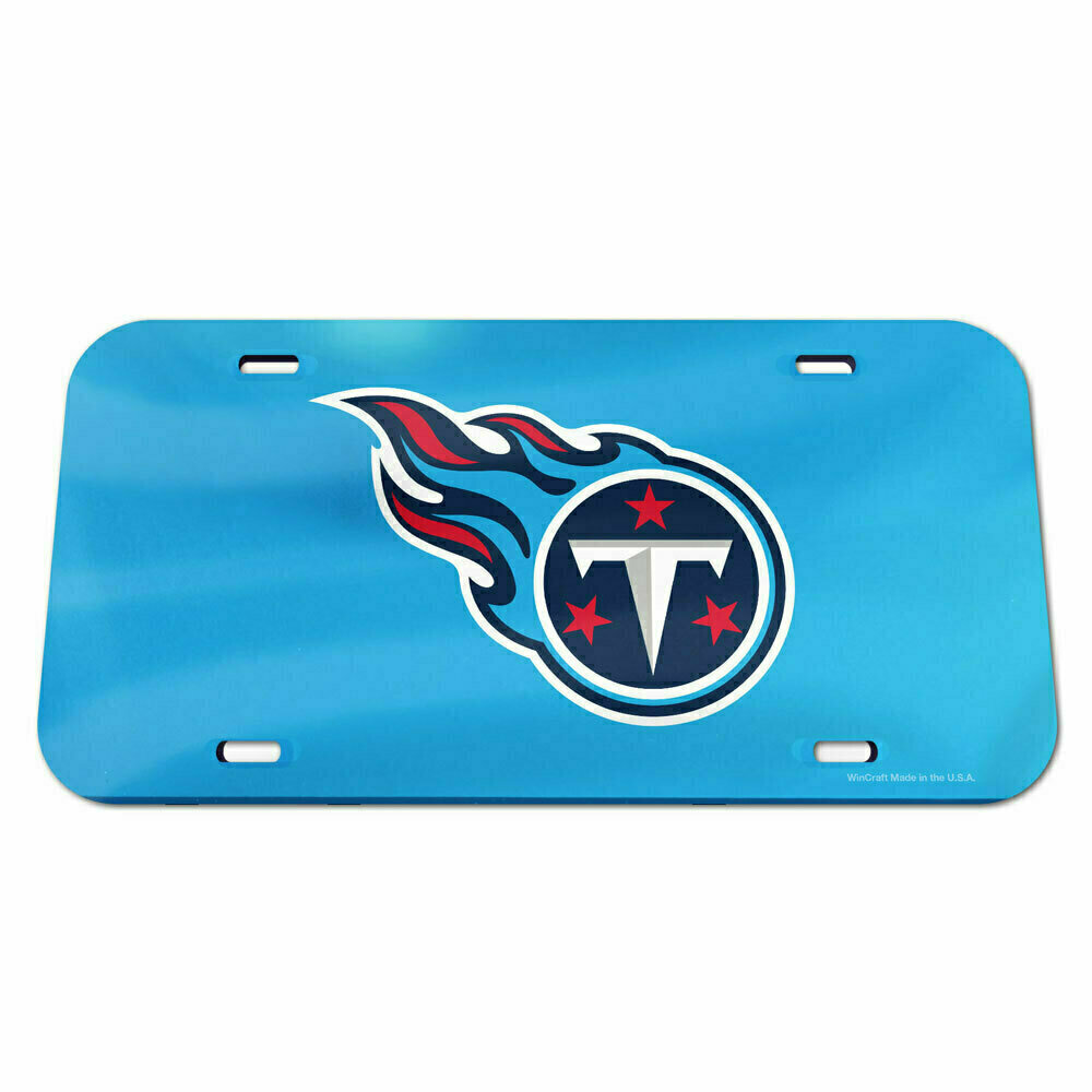 Tennessee Titans Laser Tag Blue Acrylic License Plate