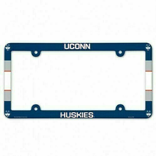 UConn Huskies Plastic License Plate Frame