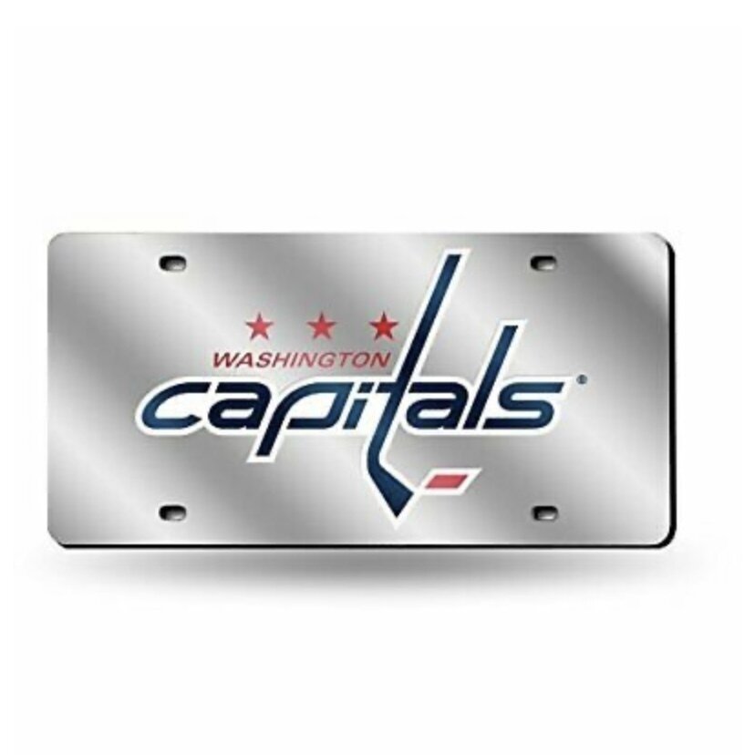 Washington Capitals Laser Tag Silver License Plate