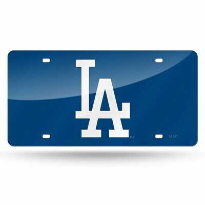 Los Angeles Dodgers Laser Tag Colored License Plate
