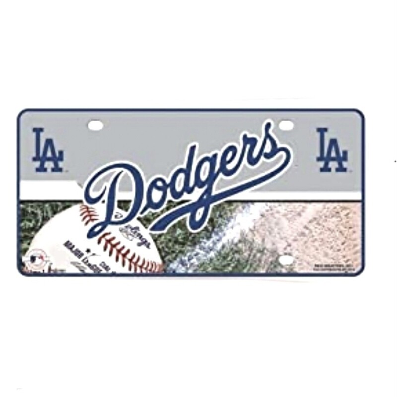 Los Angeles Dodgers Lightweight Metal License Plate