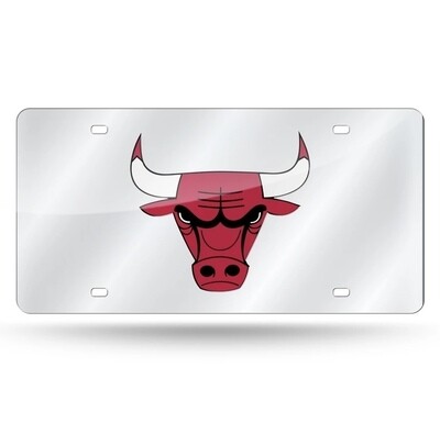 Chicago Bulls Laser Tag Silver License Plate Chicago Bulls Laser Tag Silver License Plate