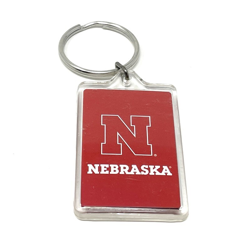 Nebraska Cornhuskers Acrylic Key Ring