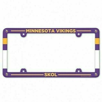 Minnesota Vikings Plastic License Plate Frame Minnesota Vikings Plastic License Plate Frame