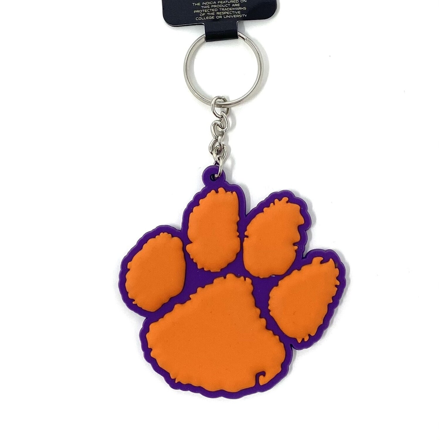 Clemson Tigers Flex Rubber Key Ring