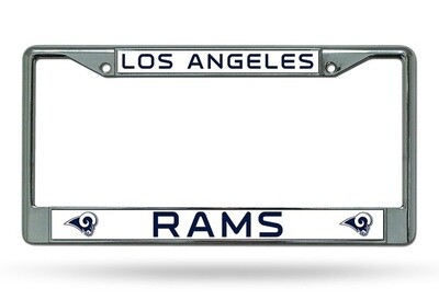 Los Angeles Rams Chrome Metal License Plate Frame Los Angeles Rams Chrome Metal License Plate Frame