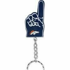 Denver Broncos #1 Finger Key Ring