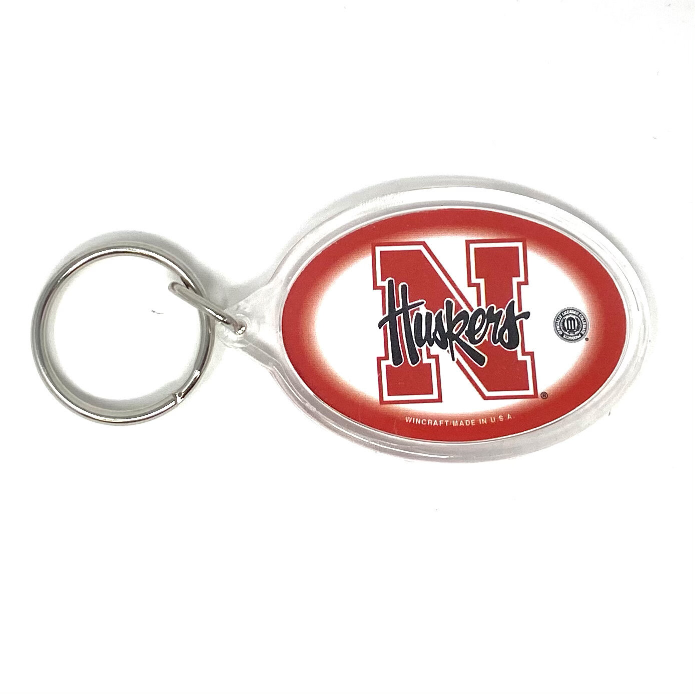 Nebraska Cornhuskers Oval Acrylic Keychain