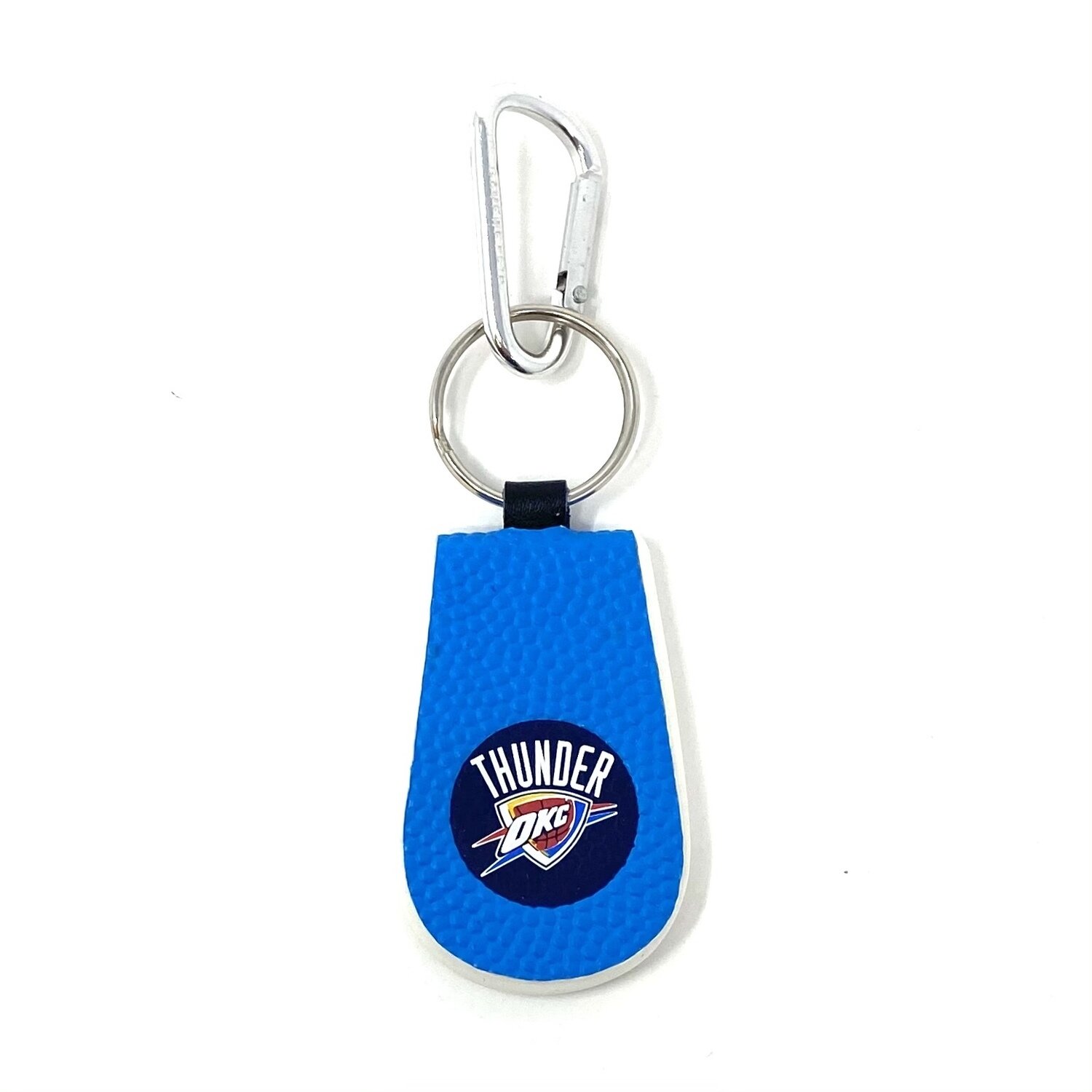 Oklahoma City Thunder Genuine Gameball Leather Keychain