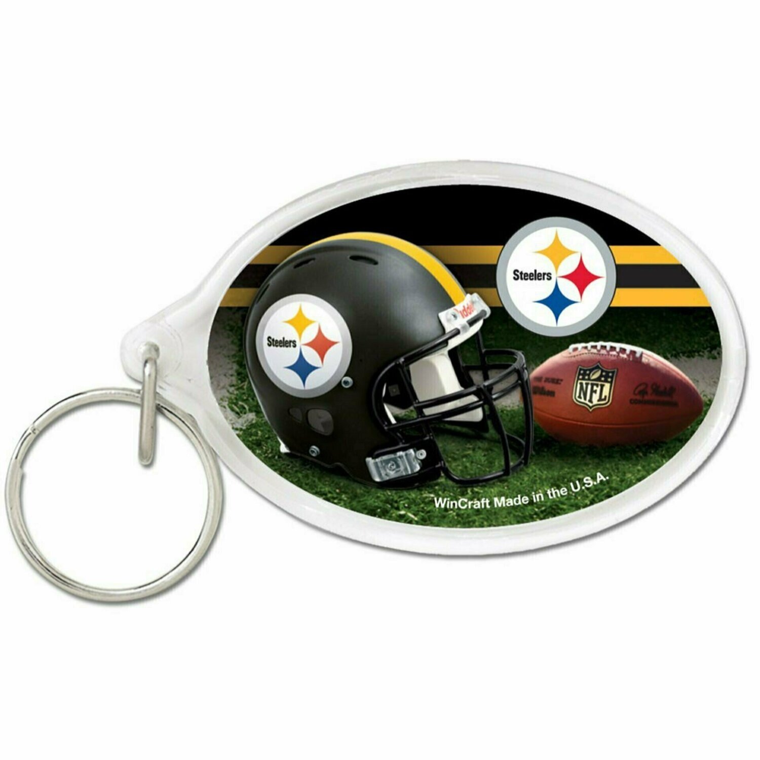 Pittsburgh Steelers Oval Acrylic Keychain