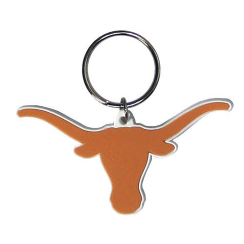 Texas Longhorns Flex Rubber Keychain