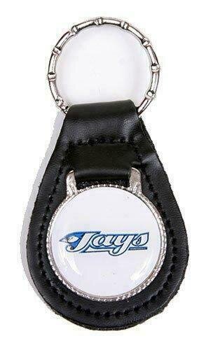 Toronto Blue Jays Leather Keychain & Key Ring