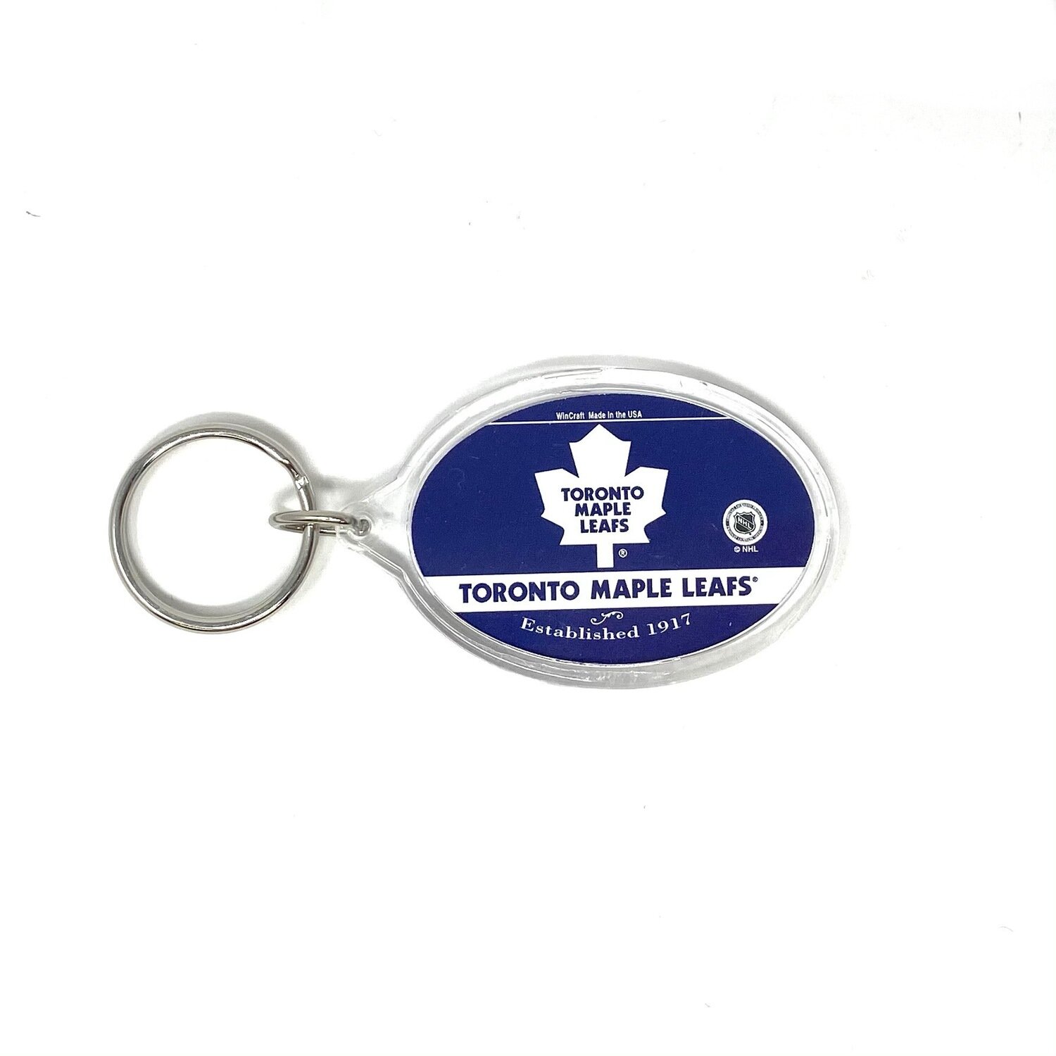 Toronto Maple Leafs Oval Acrylic Keychain