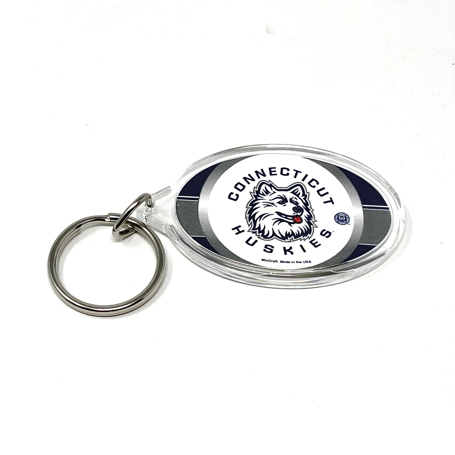 UConn Huskies Oval Acrylic Keychain