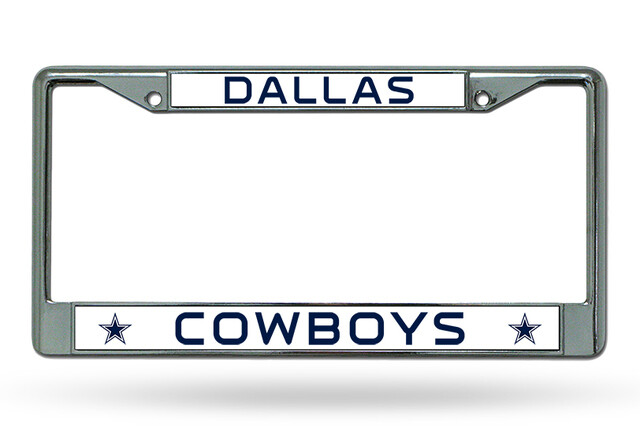 Dallas Cowboys Chrome Metal License Plate Frame Dallas Cowboys Chrome Metal License Plate Frame