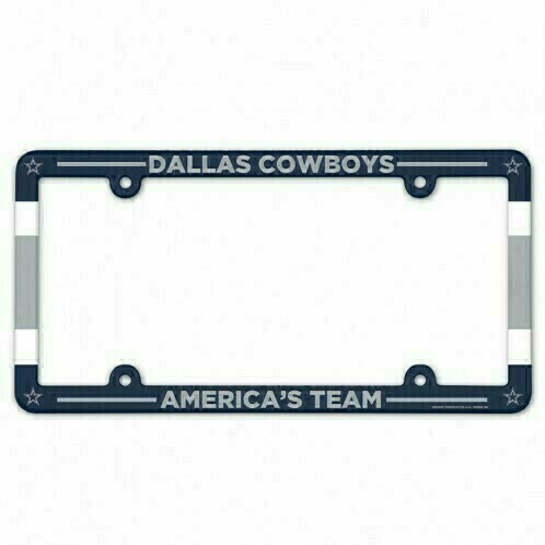 Dallas Cowboys Plastic License Plate Frame Dallas Cowboys Plastic License Plate Frame