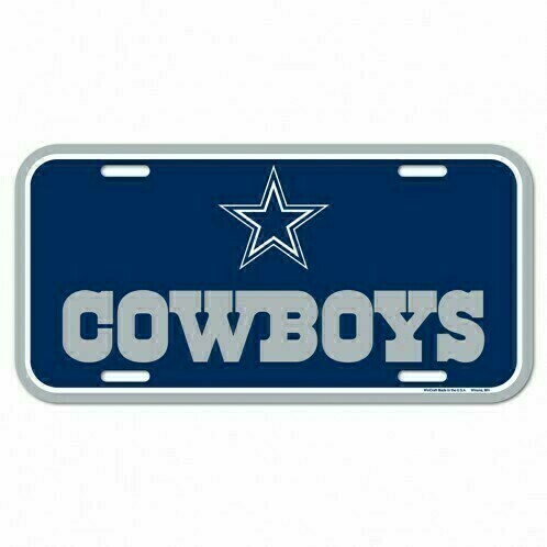 Dallas Cowboys Plastic License Plate Dallas Cowboys Plastic License Plate
