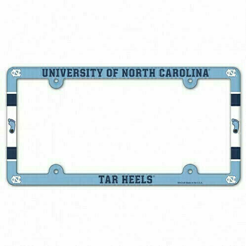 North Carolina Tar Heels Plastic License Plate Frame