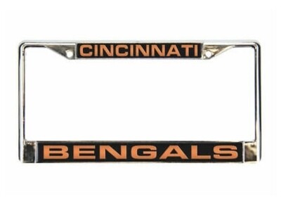 Cincinnati Bengals Laser Chrome Metal License Plate Frame
