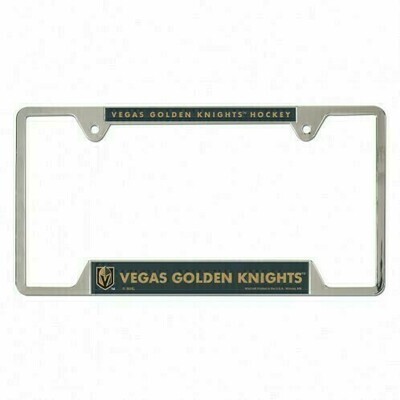 Vegas Golden Knights Chrome Metal License Plate Frame