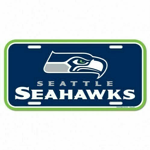 Seattle Seahawks Plastic License Plate