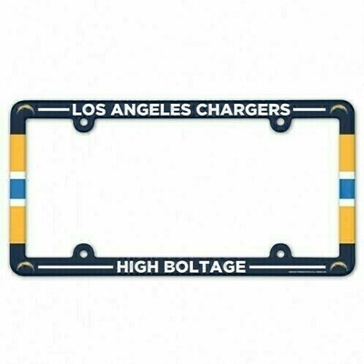 Los Angeles Chargers Plastic License Plate Frame