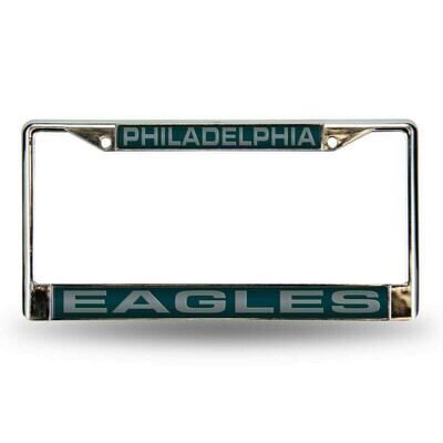 Philadelphia Eagles Laser Chrome Metal License Plate Frame