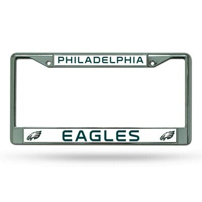 Philadelphia Eagles Chrome Metal License Plate Frame