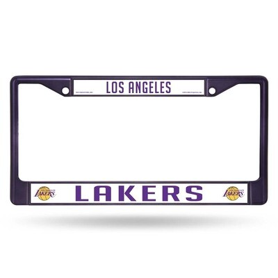 Los Angeles Lakers Purple Chrome Metal License Plate Frame Los Angeles Lakers Purple Chrome Metal License Plate Frame