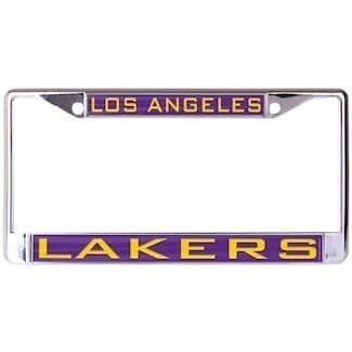 Los Angeles Lakers Laser Chrome Metal License Plate Frame