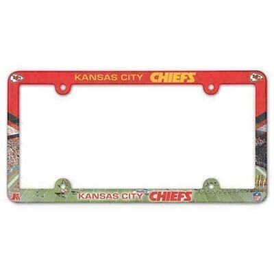 Kansas City Chiefs Plastic License Plate Frame