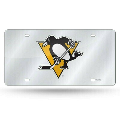 Pittsburgh Penguins Laser Tag Silver License Plate Pittsburgh Penguins Laser Tag Silver License Plate