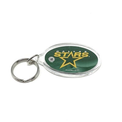 Dallas Stars Oval Acrylic Keychain