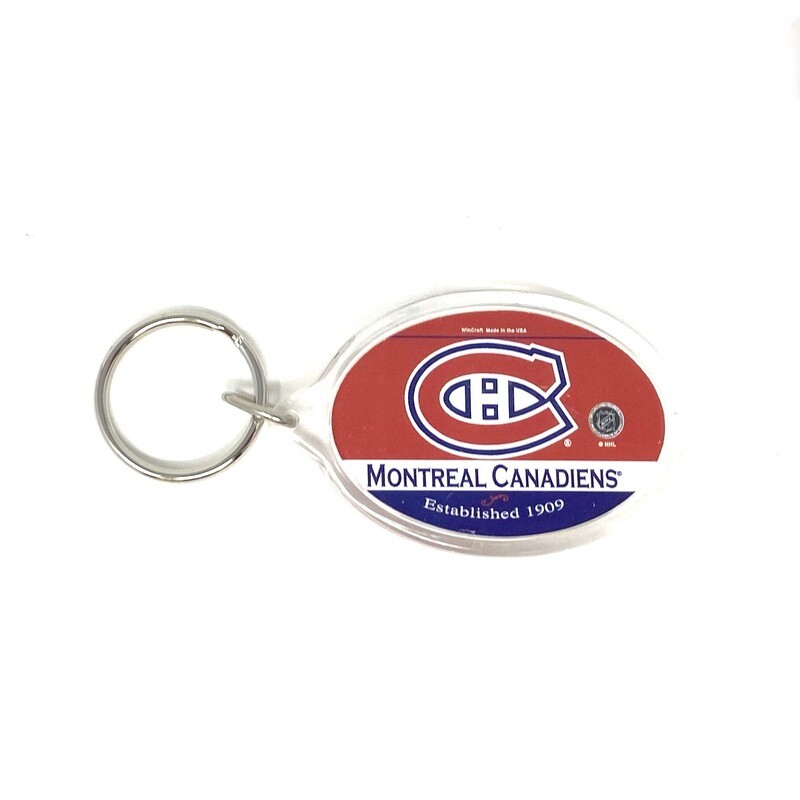 Montreal Canadiens Oval Acrylic Key Ring
