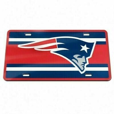New England Patriots Laser Tag Acrylic License Plate