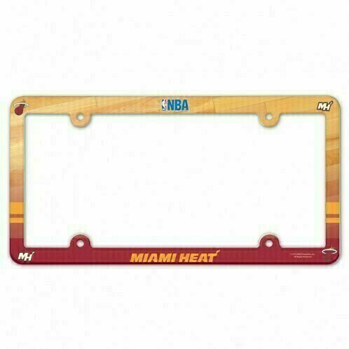 Miami Heat Plastic License Plate Frame Miami Heat Plastic License Plate Frame