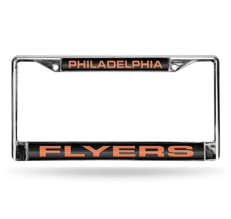 Philadelphia Flyers Laser Chrome Metal License Plate Frame