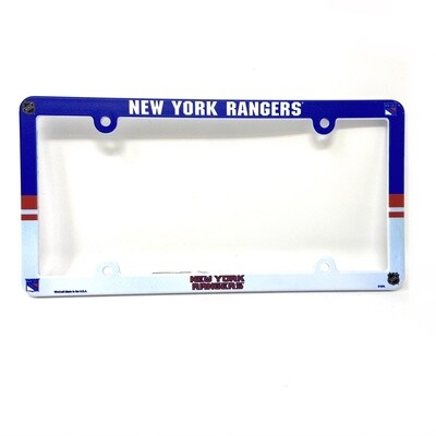 New York Rangers Plastic License Plate Frame