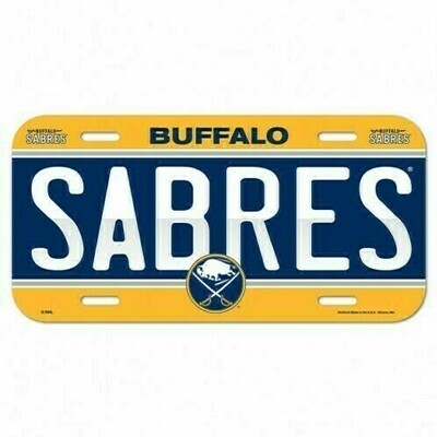 Buffalo Sabres Plastic License Plate