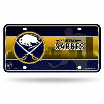 Buffalo Sabres Lightweight Metal License Plate