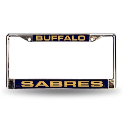 Buffalo Sabres Laser Chrome Metal License Plate Frame