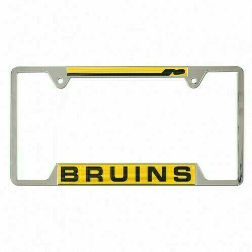 Boston Bruins Laser Chrome Metal License Plate Frame